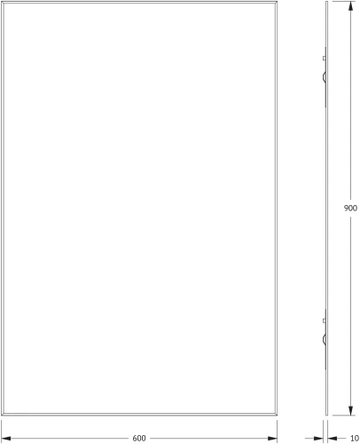 картинка Зеркало Evoform Standard BY 0225 60x90 от магазина Сантехстрой