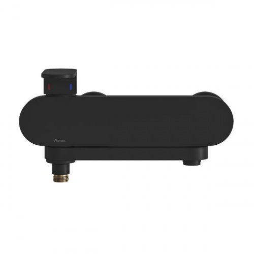 фото смеситель для ванны ravak chrome cr 022.20bl, чёрный x070431 x070431