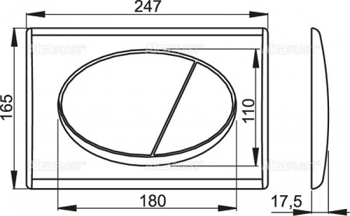 картинка Инсталляция Alcadrain Sadromodul AM101/1120-3:1 RU M70-0001 для унитаза с Белой клавишей смыва от магазина Сантехстрой