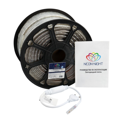 картинка LED лента 220 В,  13х8 мм,  IP67, SMD 5050, 60 LED/m,  цвет свечения желтый от магазина Сантехстрой