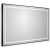 картинка Зеркало BelBagno Kraft 120 SPC-KRAFT-1200-800-LED-TCH-WARM-NERO с подсветкой Черное с сенсорным выключателем и подогревом от магазина Сантехстрой