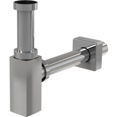 картинка Сифон для раковины Alcadrain A401 Хром от магазина Сантехстрой