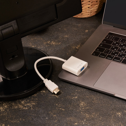 картинка Переходник штекер HDMI - гнездо VGA,  провод REXANT от магазина Сантехстрой