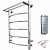 картинка Электрический полотенцесушитель Тругор ПЭК 5 П СП 80x50 с полкой Хром от магазина Сантехстрой