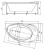 картинка Ванна акриловая AZARIO PAOLINA асимметричная 170*97 см, правосторонняя (AV.0071170) от магазина Сантехстрой