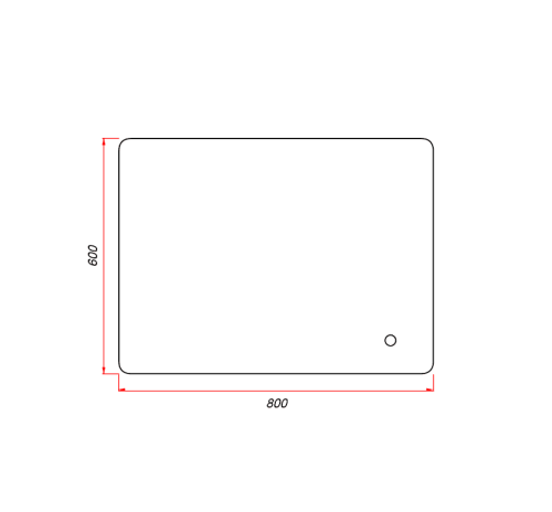картинка ЗЕРКАЛО ЗОВ 8060 от магазина Сантехстрой