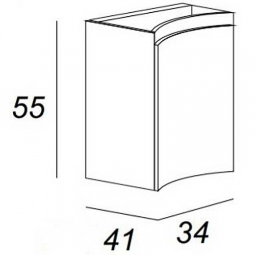 картинка Подвесной шкаф Cezares 54856 Серый от магазина Сантехстрой