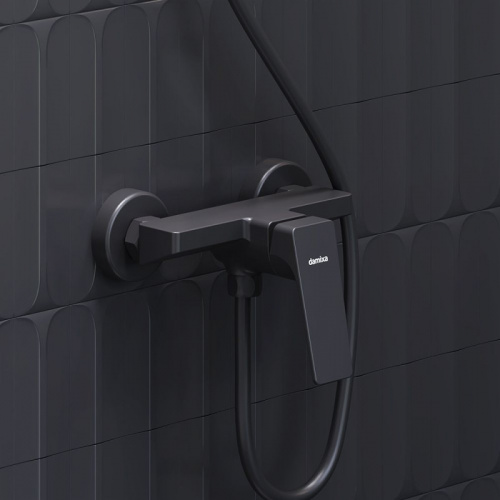 фото 402000300 merkur смеситель для душа, чёрный