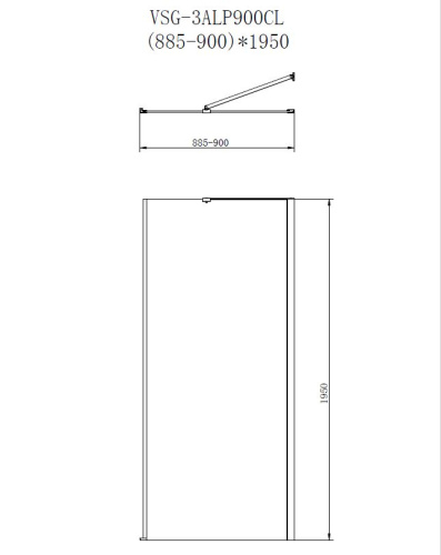 картинка Душевой уголок Alpha VSR-3ALP9090MT, 900*900, хром, стекло текстурное от магазина Сантехстрой