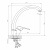 картинка Смеситель для кухни DECOROOM DR21 (DR21021) от магазина Сантехстрой