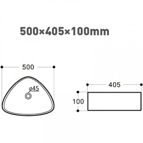 картинка Раковина-чаша Orange 50 B07-500W Белая глянцевая от магазина Сантехстрой