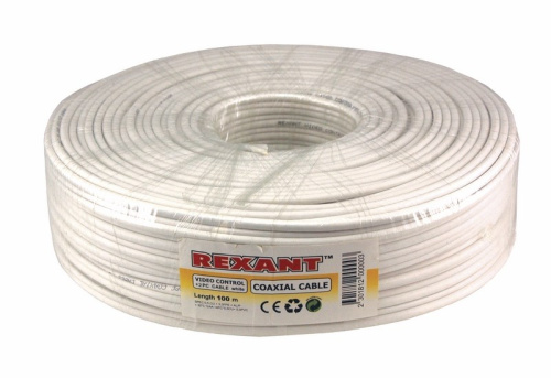 картинка Кабель ККСВ-В+2х0,5 мм,  100 м,  белый,  REXANT от магазина Сантехстрой