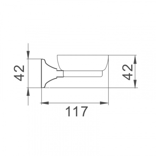 картинка Мыльница Haiba хром (HB8502) от магазина Сантехстрой