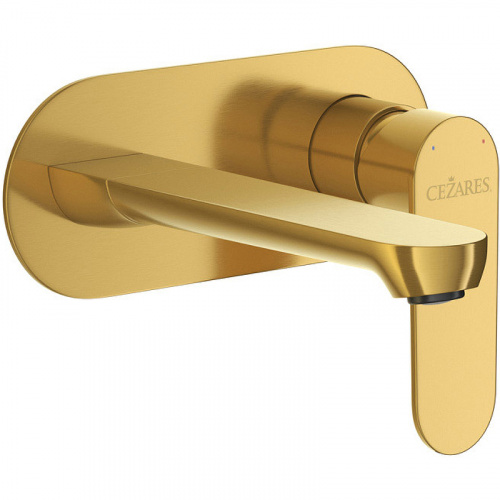 картинка Смеситель для раковины Cezares Stylus STYLUS-BLI1-BORO-W0 Брашированное золото от магазина Сантехстрой