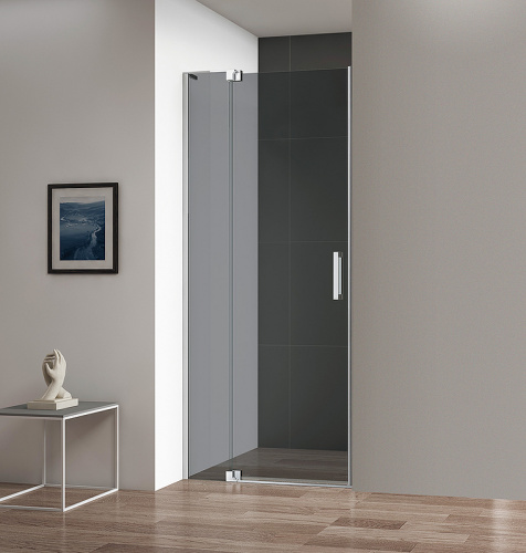 картинка Душевая дверь Cezares Slider 80 SLIDER-B-1-70/80-GRIGIO-Cr профиль Хром стекло серое от магазина Сантехстрой