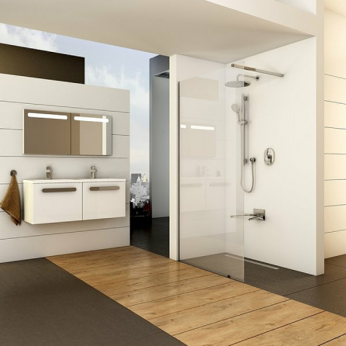 картинка Душевая перегородка Ravak Walk-In Wall 70 GW9W10C00Z1 профиль Хром стекло Transparent от магазина Сантехстрой