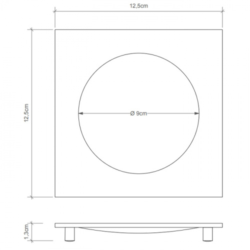 картинка DECOR WALTHER Cube DW 351 Мыльница настольная, цвет: черный матовый от магазина Сантехстрой