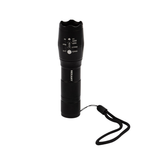 картинка Фонарь универсальный,  пятирежимный,  в алюминиевом корпусе,  сверхъяркий,  с регулируемым фокусом REXANT от магазина Сантехстрой