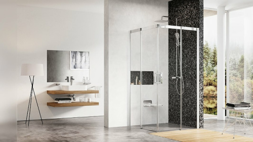 картинка Душевой уголок Ravak Matrix MSRV4-100/100 100x100 1WVAAC00Z1 профиль Хром стекло Transparent от магазина Сантехстрой