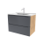 картинка Тумба под раковину/столешницу Дион 100 Графит мат/Дуб от магазина Сантехстрой
