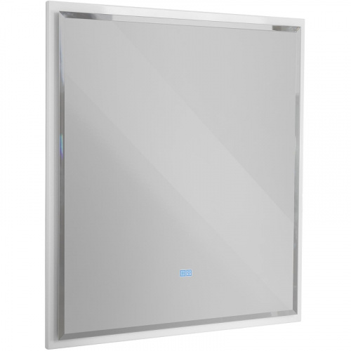 картинка Зеркало Cezares Interni 100 CZR-SPC-INT-1000-900-LED-TCH-WARM-BL с подсветкой Bianco Lucido с сенсорным выключателем и подогревом от магазина Сантехстрой