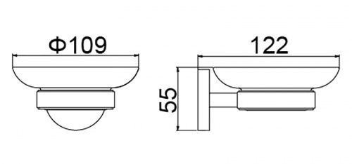 картинка Мыльница Timo Saona (13021/03) черный от магазина Сантехстрой
