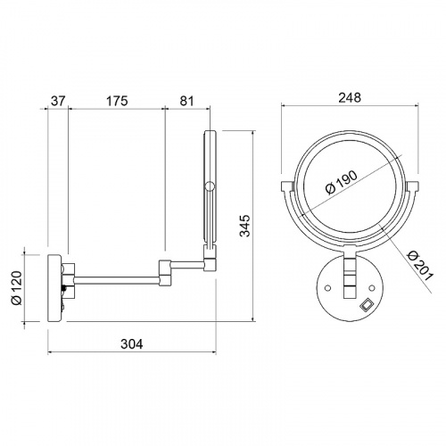 картинка Зеркало Timo с подсветкой Saona (13376/17) от магазина Сантехстрой