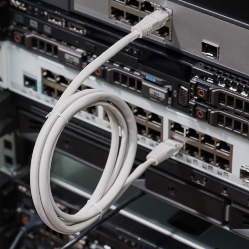 картинка Шнур коммутационный,  патч-корд U/UTP RJ45-RJ45, CAT 5e,  LSZH серый,  1,5м REXANT от магазина Сантехстрой