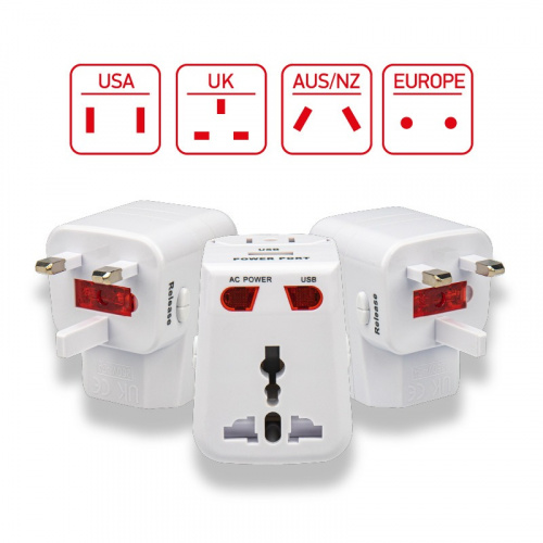 картинка Адаптер сетевой «Путешественник» с USB REXANT от магазина Сантехстрой