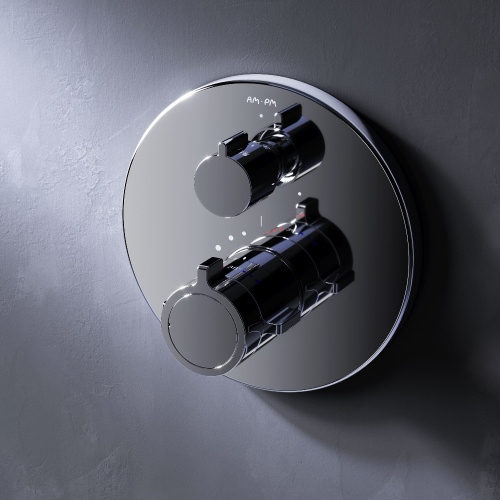 фото f85a95600 x-joy смеситель встроенный с тмс на 3 потребителя, хром