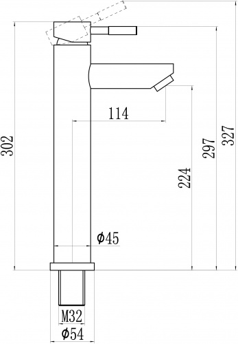 картинка Смеситель для умывальника из нержавеющей стали Savol (S-SUS2002) от магазина Сантехстрой