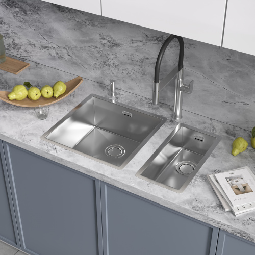 картинка Кухонная мойка Reflexion Como RX2044SS полированная сталь от магазина Сантехстрой