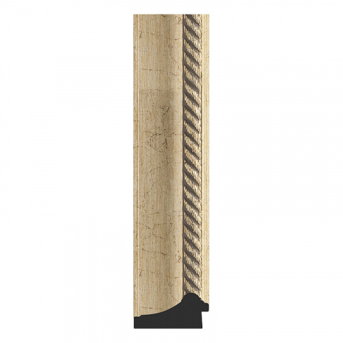 картинка Зеркало Evoform Exclusive 73х53 BY 1122 с фацетом в багетной раме - Состаренное серебро с плетением 70 мм от магазина Сантехстрой