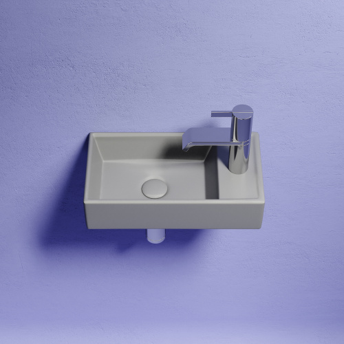 картинка CN6051LMH Умывальник подвесной прямоугольный (чаша слева, отверстие под смеситель справа) цвет антра от магазина Сантехстрой