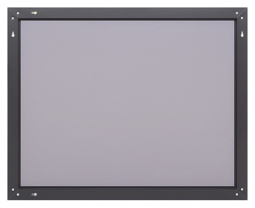картинка Зеркало Misty Mars-100 100х80 см черный матовый профиль от магазина Сантехстрой