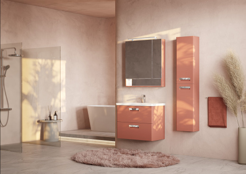 картинка Зеркало-шкаф Roca The Gap Original 80 подвесной, с подсветкой, терракота (Z.RU93.0.784.2) от магазина Сантехстрой