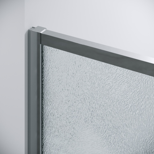 картинка Дверь в нишу Grossman Galaxy 100.K33.01.120.10.02 (120х195) хром,стекло шиншилла,раздвижная, 1 место от магазина Сантехстрой