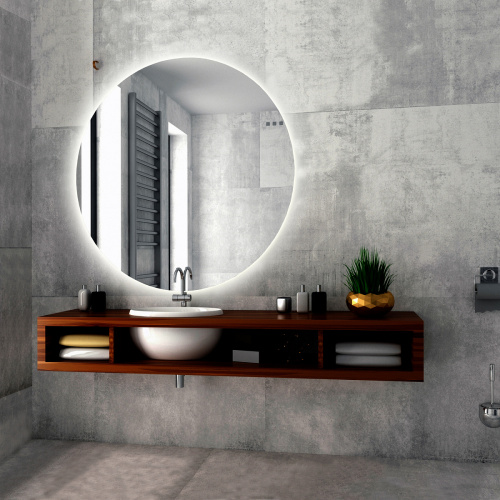 картинка Зеркало AZARIO Саванна d770 c подсветкой и диммером, сенсорный выключатель (ФР-00000954) от магазина Сантехстрой