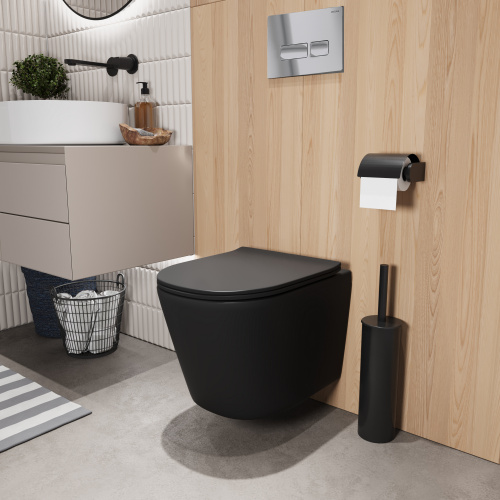 картинка Комплект 3 в 1: Grossman инсталляция 900.K31.01.000+клавиша 700.K31.03.100.100 хром глянцевый+унитаз GR-4477BMSQ, 3 места от магазина Сантехстрой