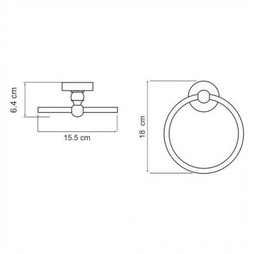 картинка Держатель для полотенец WasserKraft K-85060/K-69060/K-77060 от магазина Сантехстрой