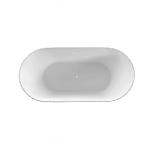 картинка Ванна акриловая Vincea VBT-426-1700MW, белый матовый, щелевой перелив, слив белый от магазина Сантехстрой