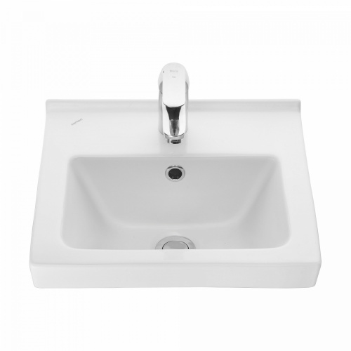 картинка Раковина подвесная Santeri Визит-40 с переливом, белый (1.3117.7.S00.11B.0) от магазина Сантехстрой