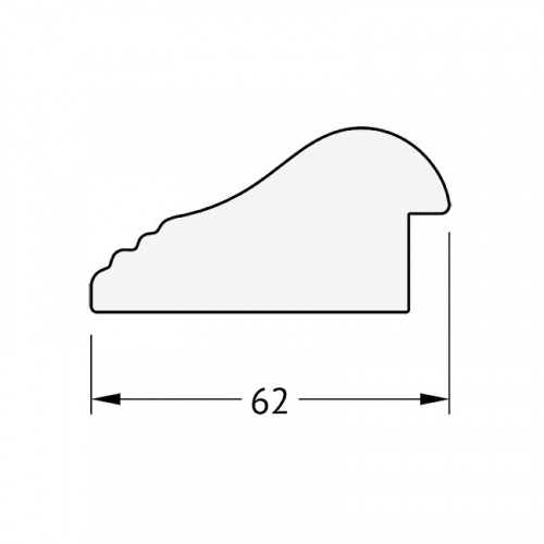 картинка Зеркало Evoform Exclusive 151х61 BY 1183 с фацетом в багетной раме - Сосна 62 мм от магазина Сантехстрой