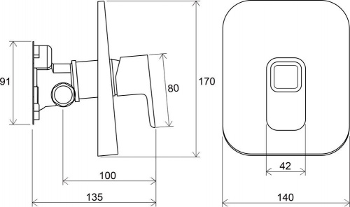 фото смеситель для душа ravak x070071 хром