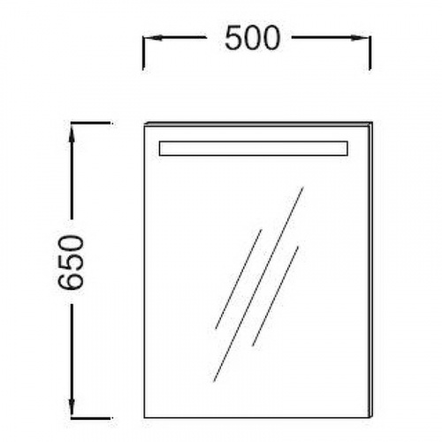 картинка Зеркало Jacob Delafon Parallel 50 EB1410RU-NF с подсветкой с подогревом и инфракрасным выключателем от магазина Сантехстрой