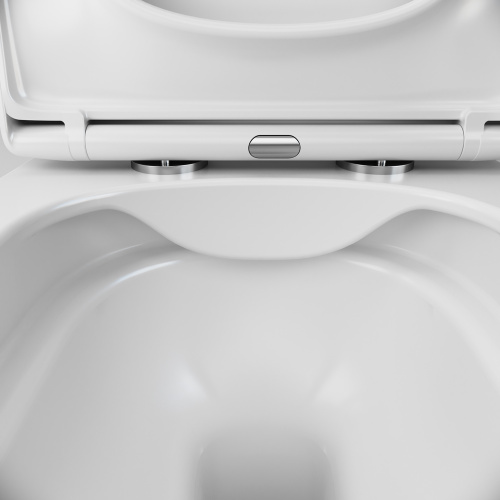 картинка C701701SC Spirit V2.0 Square подвесной унитаз FlashClean с сиденьем микролифт от магазина Сантехстрой