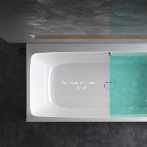 картинка W84A-170-080W-A Func Ванна акриловая 170х80 от магазина Сантехстрой