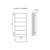 картинка Полотенцесушитель водяной AZARIO VERONA 400/800 6 секций, нижнее/диагональное подключение, 1/2", хром (AZ04148) от магазина Сантехстрой