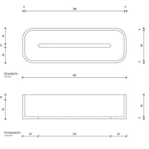 картинка Decor Walther Stone SCT30 Душевая полочка 30x10см, настольная, цвет: белый от магазина Сантехстрой