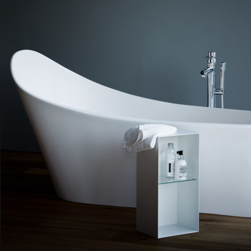 картинка Laufen Palomba Ванна 1800x890x540мм, свободностоящая, из материала Sentec, со сливом-переливом, цвет: белый от магазина Сантехстрой